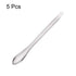 uxcell Micro Scoop 125mm Stainless Steel Reagent Sampling Lab Spoon Spatulas for Laboratory 5Pcs...