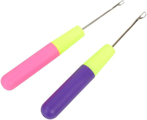 2 Pack Latch Hook Crochet Needle for Micro Braids, Hair Extension, Feather and Dread Maintenance Installation Multi-Purpose Knitting Needles......