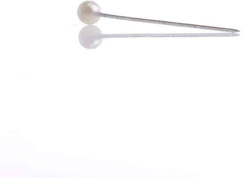 Quilting Supplies Boutonniere Pin 100pcs Pearl Head Metal White Round Bead Head Stick DIY Handmade Craft Supplies for Women Ladies Pin Wedding Dec...
