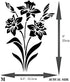 Daffodil Stencil, 6.5 x 9 inch (M) - Spring Flower Floral Perennial Stencils for Painting Template...