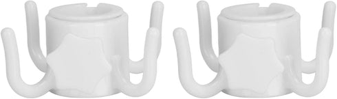 2pcs Sun Umbrella Hook, Beach Umbrella Hanging Hook 4 Prongs Plastic Umbrella Hook Hanging Plastic Beach Umbrella Hanging Hook Umbrella Hanger (Wh...