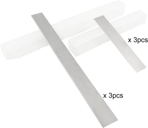 Litoexpe 6pcs Polymer Clay Cutters, Carbon Steel Clay Slicer Blade Set, Flexible Polymer Clay Cutting Slicing Tools for Clay DIY, Sculpting Modell...