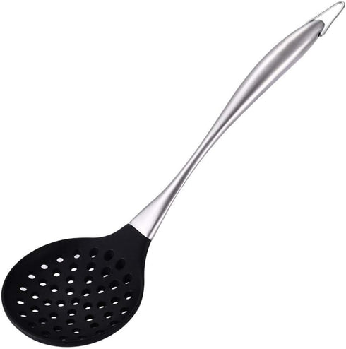 Silicone Wok Skimmer – Non-Scratch Slotted Spoon for Cooking Frying...