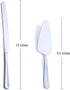 Cake Knife and Server Set, Stainless Steel Cake Cutter Set for Wedding, Birthday, Parties...