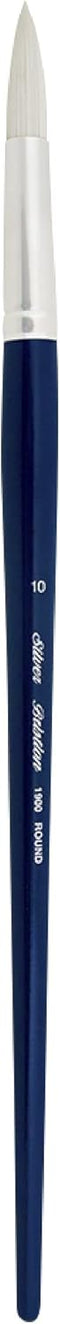 Silver Brush Limited 1900-10 Bristlon Round Paintbrush for Oil, Acrylic, and Heavy Body Paints, Size 10, Long Handle...