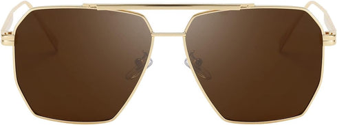 Dollger Oversized Square Sunglasses for Women Men Polarized Aviator Shades Retro Large Sun Glasses...