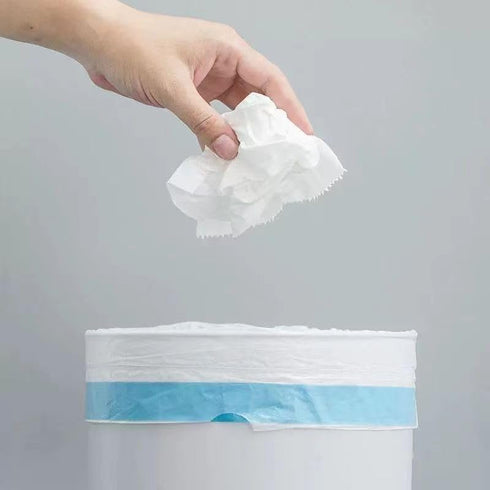 4 Gallon Trash Bag,Thicken Value Small Trash Bags,60 Counts Small Garbage Bags Wastebasket Trash Can for Bathroom Bedroom Office Kitchen (White, 6...
