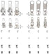 36 Pack Zipper Replacement Zipper Repair Kit, Silver...