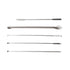 5 Pack Lab Spoons Micro Lab Spoon Scoop with Nickel Stainless Steel Laboratory Mixing Spatula Sampling Spoon for Combination Reagent, Powd...