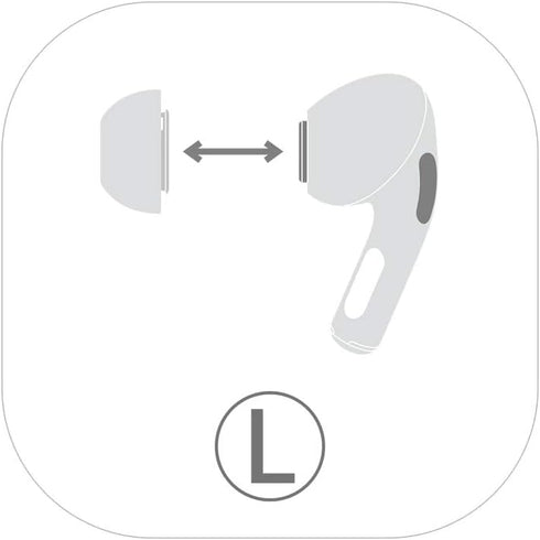 Replacement Ear Tips/Silicone Earbuds Covers Compatible with AirPods Pro 2019 Wireless Ear Phones, 1 Pair Ear Piece (Large), Transparent Blue...