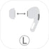 Replacement Ear Tips/Silicone Earbuds Covers Compatible with AirPods Pro 2019 Wireless Ear Phones, 1 Pair Ear Piece (Large), Transparent Blue...