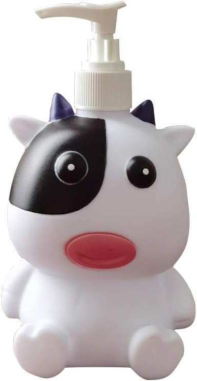 Frog Cow Cute Cartoon Animal Hand Soap Pump Lotion, Hand Soap, Shampoo, Shower Gel Dispenser, Suitable for Bathrooms, Kitchen Countertops, Bathroo...
