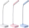 Small led light lamp battery operated,Small desk light 3 pack,With usb cable,3 position adjustable light,360° rotating hose,White eye protection l...