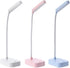 Small led light lamp battery operated,Small desk light 3 pack,With usb cable,3 position adjustable light,360° rotating hose,White eye protection l...