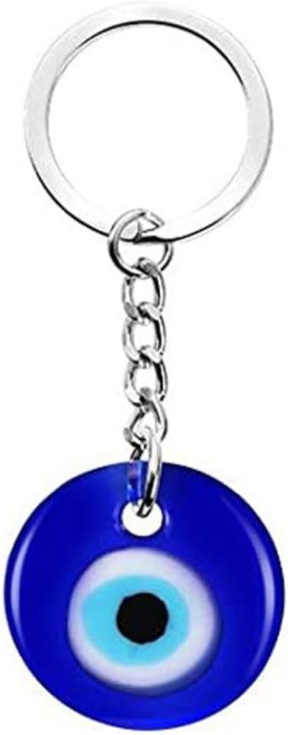 COLORFUL BLING 2-3PCS Evil Eye Keychain Good Luck Amulet Keyring Protection Charm for Purse Backpack...