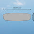 Car Rear View Mirror, 12Inch Interior Clip-on Wide Angle Convex Rear View Mirror, Car Accessories HD Wide Angle Extended Curved Mirror to Reduce B...