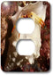 3dRose lsp_45884_6 " Small White Hermit Crab Makes Its Home in an Empty Shell That is Much to Large for It Outlet Cover...