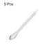 uxcell Micro Scoop 105mm Stainless Steel Reagent Sampling Lab Spoon Spatulas for Laboratory 5Pcs...