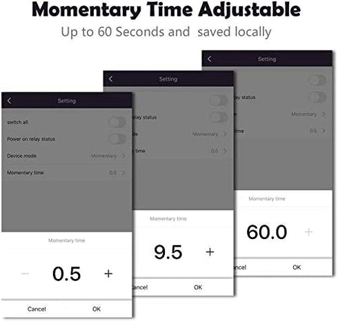 2-Channel WiFi Smart Switch Relay Module, TUYA/Smart Life App for Smart Home Remote Control, Momentary Time Adjustable, Compatible with Alexa/Goog...
