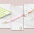 Monique 3 Pcs Pearl Decorative Metal Ballpoint Pen Ball Pen 0.7mm Fine Tip Black Ink Pink...