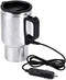 12V Car Heating Cup 450ML Stainless Steel Electric Car Kettle Boiler Portable Coffee Tea Warmer Cup Thermoses Powered by 12V Cigarette Lighter Plu...