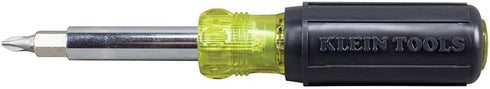 Klein Tools 32596 Multi-Bit Screwdriver /Nut Driver, Magnetic 8-in-1 HVAC Slide Drive Tool with Hex, Phillips, Schrader Bits, Nut Drivers...