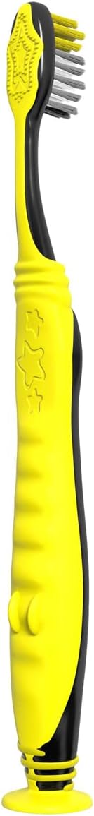 Colgate Batman Toothbrush for Children with Suction Cup, Kids 5+ Years Old, Extra Soft (Colors Vary) - Pack of 2...
