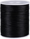 2.0 mm Nylon Satin Cord Thread Beading String for Macrame, Friendship Bracelets,Chinese Knotting,Necklaces,Jewelry Making 109 Yards (Black)...
