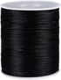 2.0 mm Nylon Satin Cord Thread Beading String for Macrame, Friendship Bracelets,Chinese Knotting,Necklaces,Jewelry Making 109 Yards (Black)...