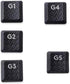 Black Backlit Keycaps G1 G2 G3 G4 G5 Key Replacements for Logitech G813/G815/G913/G915 TKL RGB Mechanical Gaming Keyboard...
