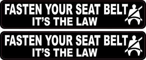 StickerTalk Fasten Your Seatbelts Vinyl Stickers, 5 inches by 1 inch...