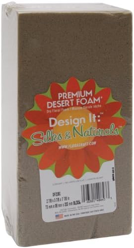 FloraCraft Floral Desert DryF?M Brick 2.8 Inch x 3.8 Inch x 7.8 Inch Brown...