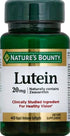 Nature's Bounty Lutein Pills, Eye Health Supplements and Vitamins, Support Vision Health, 20 mg, 40 Softgels...