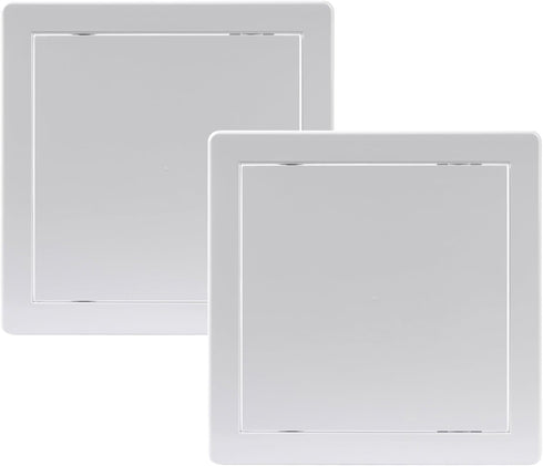 Vent Systems 8x8 Access Panels - Pack of 2 - ABS Plastic - Easy Access Panel for Drywall, Wall and Ceiling Electrical and Plumbing Service Door Co...