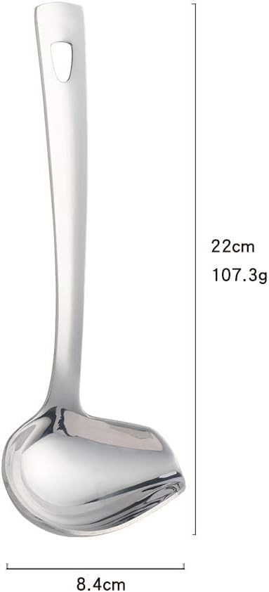 Sauce Ladle, BuyGo Drizzle Spoon with Spout Gravy Soup Ladle, Stainless Steel Kitchen Utensil, Mirror Polish & Dishwasher Safe, 8.67 Inch, Silver...