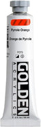 Heavy Body Acrylics by GOLDEN, Pyrrole Orange, 2 fl. oz. Tube, Professional Acrylic Paint, Semi-Opaque...