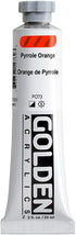 Heavy Body Acrylics by GOLDEN, Pyrrole Orange, 2 fl. oz. Tube, Professional Acrylic Paint, Semi-Opaque...