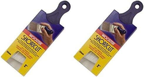 Wooster Brush Q3211-2 Shortcut Angle Sash Paintbrush, 2-Inch, Pack Of 2, White...