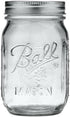 Ball Glass Mason Jar, Regular Mouth, Pint Size, 16 OZ (Pack of 3)...