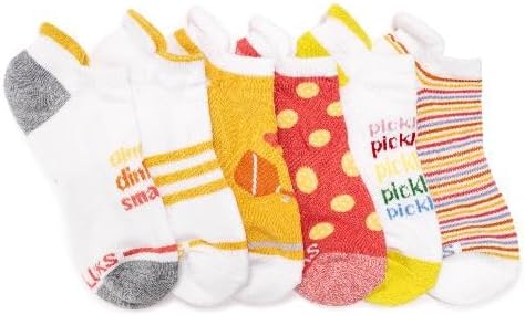 MUK LUKS Women's 6 Pack Pickleball Ankle Socks, Multi, OS...