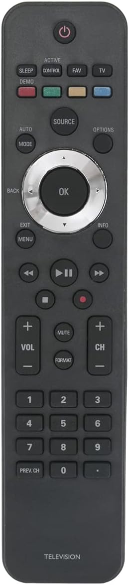 URMT42JHG003 Replacement Remote Applicable for Philips TV 47PFL6704D/F7 42PFL6704D/F7 32PFL6704D/F7 52PFL7704D/F7 47PFL7704D/F7 42PFL7704D/F7 32PF...