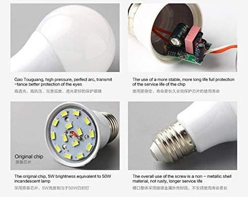 12V Low Voltage LED Light Bulbs - Daylight 7W(Only for 12-36V), Pack of 6...