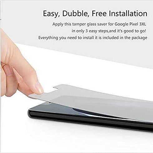 Anti-spy Glass Screen Protector for Google Pixel 3 - Premuim Clear Anti Scratch Anti-peeping Privacy Screen Tempered Glass for Google Pixel 3 (2pa...
