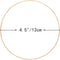 Auvoau 6 Pack 4.5 inch Metal Crafts Hoops Wreath Floral Macrame Ring for DIY Dream Catcher,Wedding Decor and Wall Hanging Crafts (4.5 inch)...