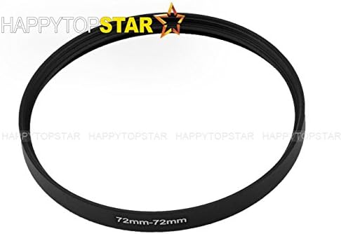 Black Aluminium Metal 72-72 mm 72mm 72 mm Female to Female Coupling Ring Adapter Adaptor Converter Interchanger for Lens Photo Camera...