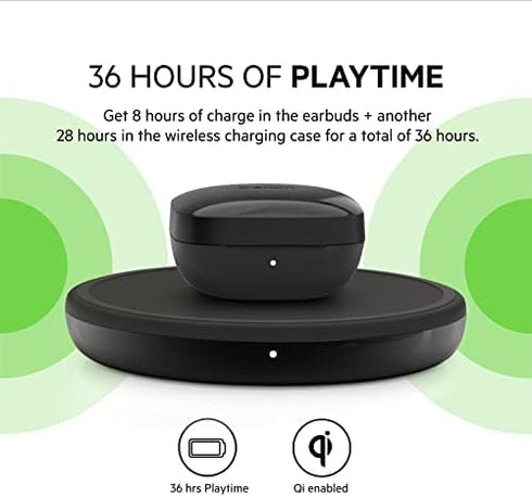 Belkin Wireless Earbuds, SoundForm Freedom True Wireless Bluetooth Earphones with Wireless Charging Case IPX5 Certified Sweat and Water Resistant ...