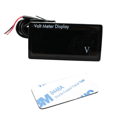 57.2x29.3x11.8mm Digital Voltmeter Tester Waterproof Monitor Meter Battery Capacity Indicator Green LED Digital Voltmeter for Automotive and Subst...