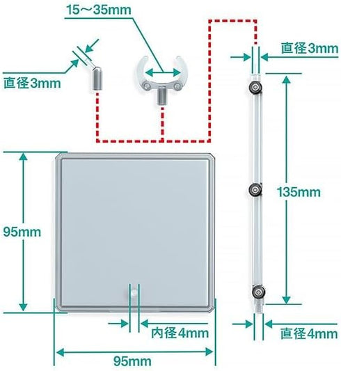 Good Smile The Simple Stand X3 (for Figures & Models) 3Piece Display Stand Set, Multicolor...