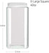 Silicook Clear Plastic Jar, Set of 3-40oz, Square Shaped, Transparent, Food Storage Container, Kitchen & Household Organization for Dry goods, Spi...