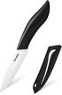 Paring Knife, Large Handle and Super Sharp Ceramic Knife Blade of 4 Inch,Rust Proof Stain Resistant,ABS Handle(Black)....